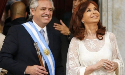 Alberto y Cristina Fernández/Foto. AFP