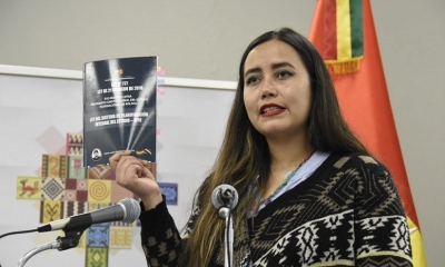 La ministra de Planificación del Desarrollo, Gabriela Mendoza