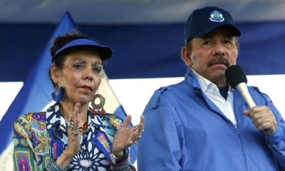Daniel Ortega y su esposa Rosario Murillo 