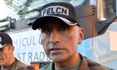 El ahora exjefe antidroga de La Paz, coronel Jhonny Rivera. Foto: FELCN.