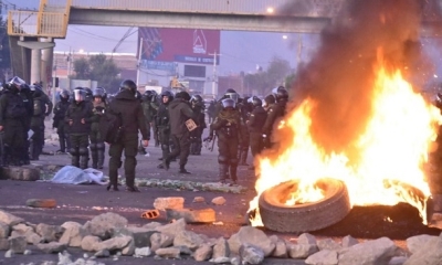 La Policía junto con el Ejército despejan los puntos de bloqueo