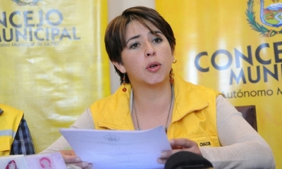 Cecilia Chacón, concejal de La Paz. Foto: Internet