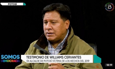 Ex-alcalde de la ciudad de Potosí Williams Cervantes.