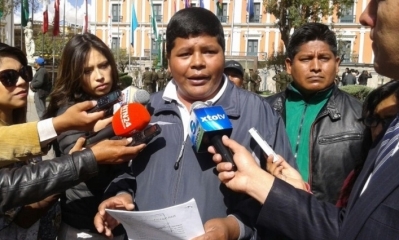 Franklin Gutiérrez, dirigente cocalero de Yungas/Foto. RRSS