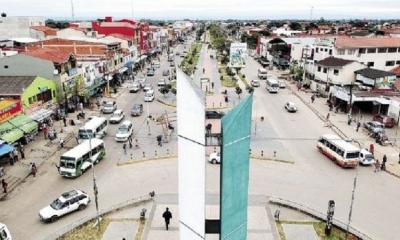La construcción del primer viaducto en la rotonda del obelisco