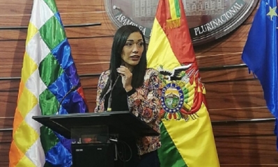 Adriana Salvatierra, presidenta del Senado/Foto. RRSS