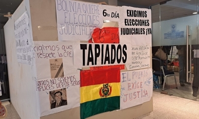 Los legisladores del MAS cumplen este lunes su sexto día de huelga