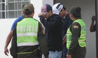 El momento en que los jóvenes son trasladados a la cárcel de Palmasola