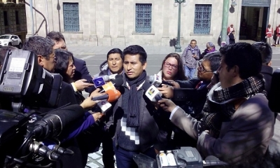 El secretario de Comunicación de la dirección nacional del Movimiento Al Socialismo (MAS), Gualberto Arispe