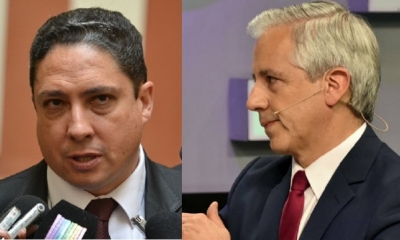Alvaro Garcia Linera y Héctor  Arce/Foto.Kandire