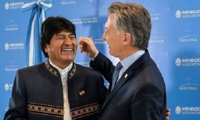 Evo Morales, de visita en Argentina.