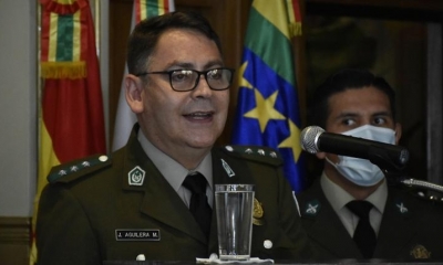 El comandante general de la Policía, Jhonny Aguilera. FOTO archivo | APG