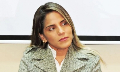 Carolina Ribera Áñez, responsable de la Unidad de Gestión Social del Ministerio de la Presidencia e hija de la presidenta Jeanine Añez. 