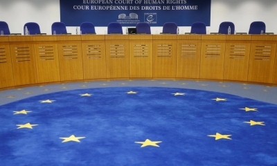 La sala del Tribunal Europeo de Derechos Humanos. 