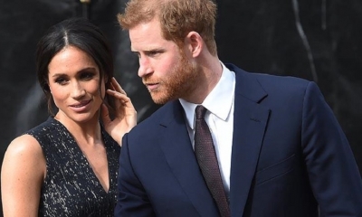 El príncipe Harry y su esposa Meghan Markle asisten a un acto en Londres