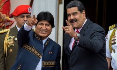 Foto/ Archivo: Evo Morales como Nicolás Maduro son líderes socialistas