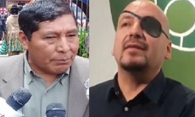 Arturo Quispe, dirigente de la Organización y David Tezanos/Foto. Kandire