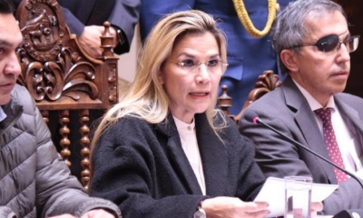 La presidenta, Jenanine Áñez. | Foto: @MinPresidencia