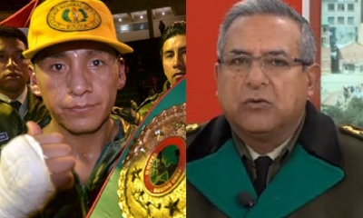 Matador Mamani y el Comandante Faustino Mendoza/Foto.Kandire