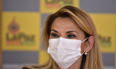  La presidenta Jeanine Añez
