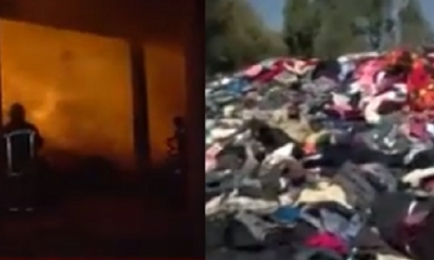 Los bomberos trabajaron toda la noche/Foto: Captura de pantalla