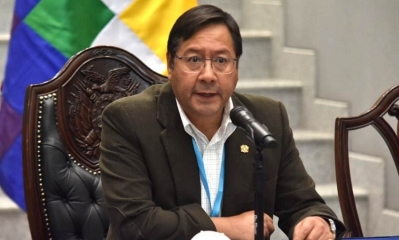 El presidente Luis Arce