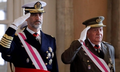 Felipe VI fue proclamado en 2014, al suceder a su padre, Juan Carlos I.