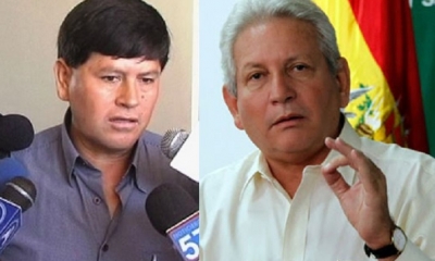 Rodolfo Vallejos de Amdecruz y Rubén Costas, gobernador de Santa Cruz/Foto. Kandire