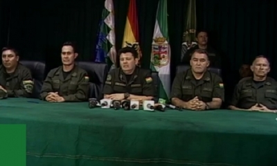 El comandante Siles en conferencia de prensa/Foto. Captura de pantalla