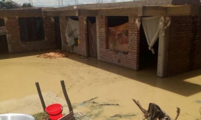 Inundaciones en la zona de Esquilan Chico, en Quillacollo.