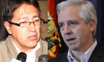 Gonzalo Barrientos y Álvaro García Linera/Foto. Kandire