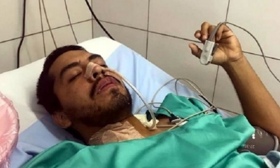 Jorge Gamarra fue intervenido por tercera ocasión el viernes. Está en el hospital Obrero. Foto: Familia Gamarra