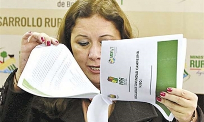 La ministra de Desarrollo Rural y Tierras, Eliane Capobianco.