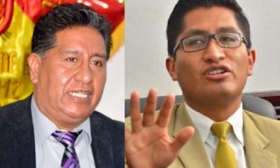 William Alave y el exfiscal Edwin Blanco/Foto. Kandire