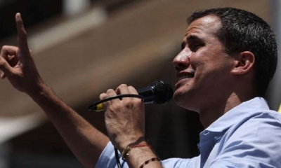 uan Guaidó animó a los trabajadores a apoyar la ruta que él ha planteado. | Fuente: EFE