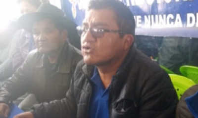 David Apaza, expresidente del MAS de El Alto/Foto. RRSS