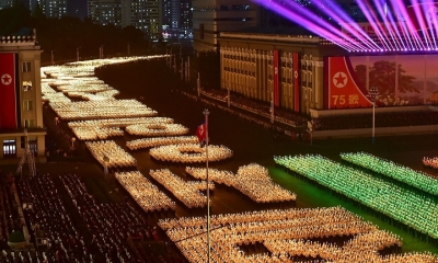 Celebraciones en Corea del Norte por el 75º aniversario del país