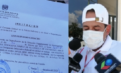 LF Camacho recibió la notificación/Foto. RRSS