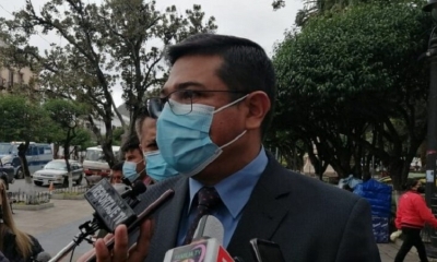 El alcalde de Sucre, Enrique Leaño