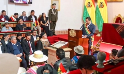 El presidente Luis Arce 