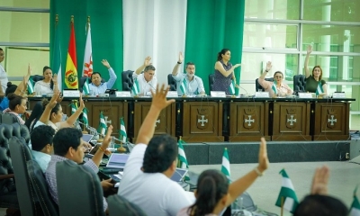 Una sesión de la Asamblea Departamental de Santa Cruz.