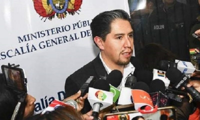 Foto / Archivo :El fiscal departamental de La Paz, Marco Antonio Cossío