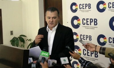 El Presidente de la Confederación de Empresarios Privados de Bolivia (CEPB), Ronald Nostas