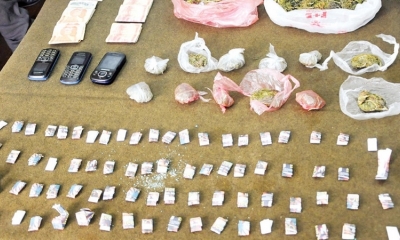 Elementos de microtráfico secuestrados por la Fuerza Especial de Lucha Contra el Narcotráfico 