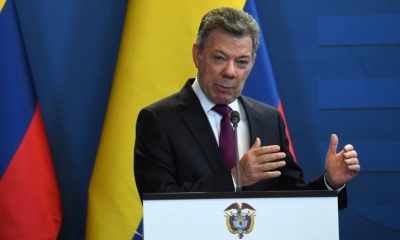 El presidente de Colombia, Juan Manuel Santos