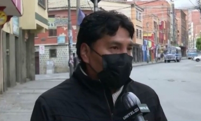 Óscar Aranda, dirigente de la Federación de Gremiales de La Paz
