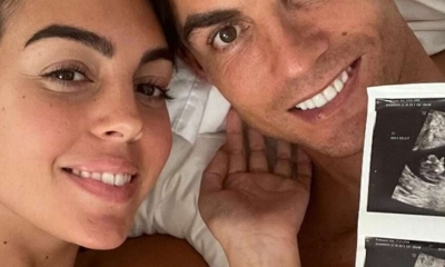 La pareja confirmó la noticia con esta imagen.