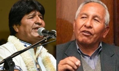 Evo Morales y Victor Hugo Cárdenas/Foto. Kandire