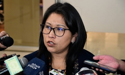 La diputada Gladys Quispe