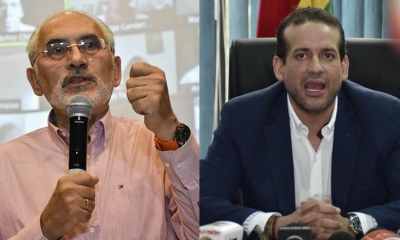 Los líderes de Comunidad Ciudadana y Creemos, Carlos Mesa y Luis Fernando Camacho. | Foto archivo 